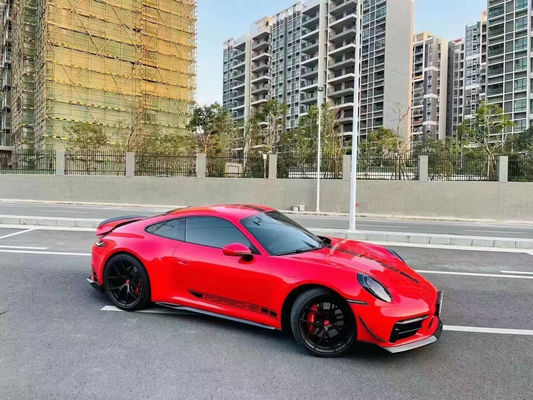 para el Porsche 992 Kit de cuerpo de fibra de carbono 992 Fibra de carbono delantera del labio difusor de la falda lateral del spoiler del capó del guardabarros