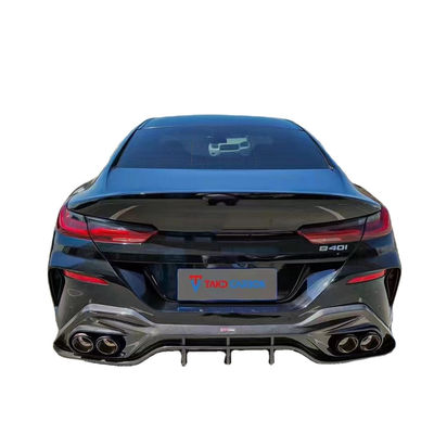 Repuestos para automóviles para BMW Serie 8 G14 G15 G16 840i Kit de carrocería de fibra de carbono 840i Fibra de carbono Scoop frontal difuso Spoiler faldón lateral