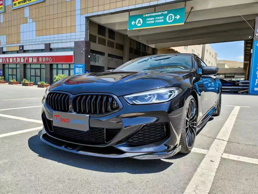 Repuestos para automóviles para BMW Serie 8 G14 G15 G16 840i Kit de carrocería de fibra de carbono 840i Fibra de carbono Scoop frontal difuso Spoiler faldón lateral