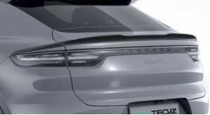 Para Porsche Cayenne Fibra de carbono Kit de cuerpo Cayenne Fibra de carbono delantera Difusor de labios Spoiler de la parte superior del capó de la camiseta