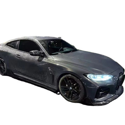 Kit de cuerpo de fibra de carbono para BMW Serie 4 G22 G22 Fibra de carbono delantera, pala, difusor, spoiler lateral, falda seca, kit de cuerpo de fibra de carbono