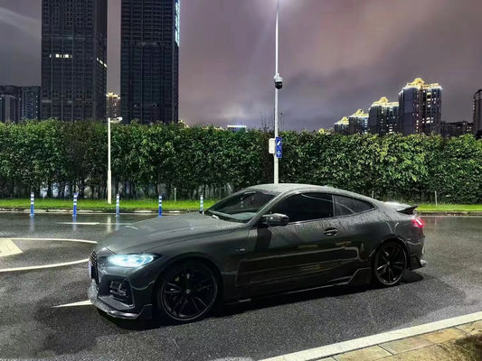 Kit de cuerpo de fibra de carbono para BMW Serie 4 G22 G22 Fibra de carbono delantera, pala, difusor, spoiler lateral, falda seca, kit de cuerpo de fibra de carbono