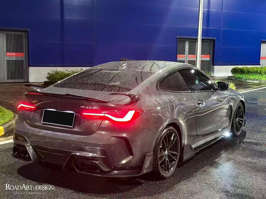 Kit de cuerpo de fibra de carbono para BMW Serie 4 G22 G22 Fibra de carbono delantera, pala, difusor, spoiler lateral, falda seca, kit de cuerpo de fibra de carbono