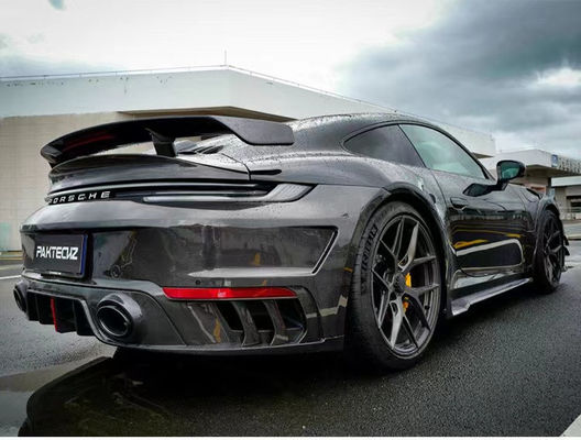 Para el Porsche 992 Turbo Spoiler de fibra de carbono 992 Turbo Upgrade Paktechz Style Spoiler de cubierta de cola de fibra de carbono