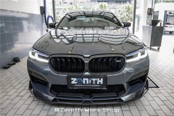 Auto partes Kit de cuerpo de fibra de carbono para BMW M5 F90 M5 F90 Fibra de carbono delantera pala difusor spoiler lateral falda con capucha Kit de cuerpo
