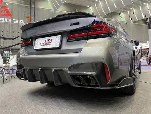 Auto partes Kit de cuerpo de fibra de carbono para BMW M5 F90 M5 F90 Fibra de carbono delantera pala difusor spoiler lateral falda con capucha Kit de cuerpo