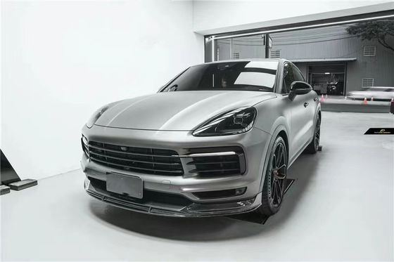 Para el Porsche Cayenne Coupé Kit de cuerpo de fibra de carbono Cayenne Coupé Kit de cuerpo de difusor de labios delanteros de fibra de carbono al estilo FD