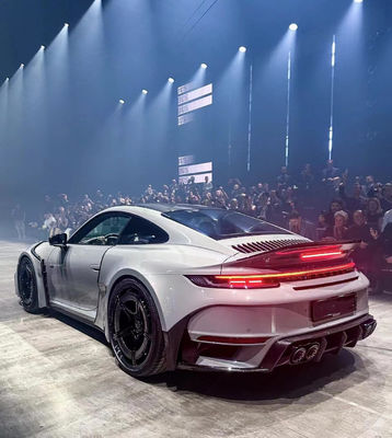 Para Porsche 992 Spoiler de fibra de carbono 992 mejorado BS estilo de fibra de carbono Spoiler de cola aletas