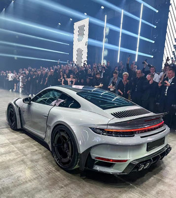 Para Porsche 992 Spoiler de fibra de carbono 992 mejorado BS estilo de fibra de carbono Spoiler de cola aletas
