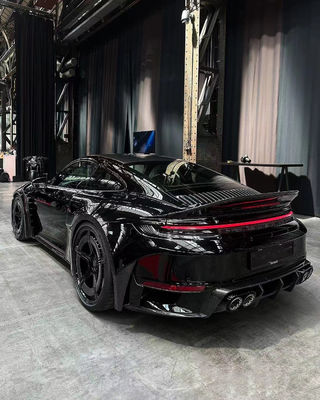 Para Porsche 992 Spoiler de fibra de carbono 992 mejorado BS estilo de fibra de carbono Spoiler de cola aletas