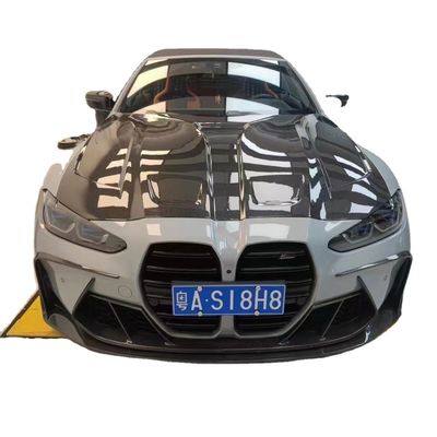 Para el BMW G80 G82M3 M4 Kit de cuerpo de fibra de carbono G80 G82M3 M4 Modernizado estilo Paktechz Frente de labio difusor spoiler Hood