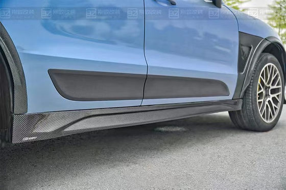 Para Porsche Mancan Kit de cuerpo de fibra de carbono Mancan actualiza el kit de cuerpo ancho de difusor de labios delanteros de fibra de carbono estilo CMST