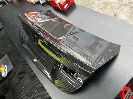 para BMW M3 M4 tapa trasera de fibra de carbono M3 M4 estilo CSL tapa trasera del tronco de fibra de carbono seca