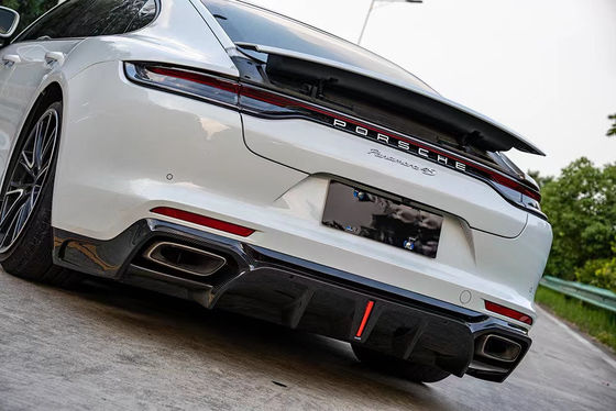 Para el Porsche Panamera Kit de cuerpo de fibra de carbono Panamera Fibra de carbono delantera de labio difusor spoiler faldana lateral
