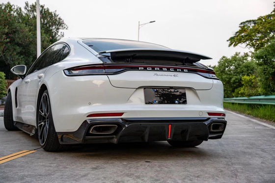 Para el Porsche Panamera Kit de cuerpo de fibra de carbono Panamera Fibra de carbono delantera de labio difusor spoiler faldana lateral