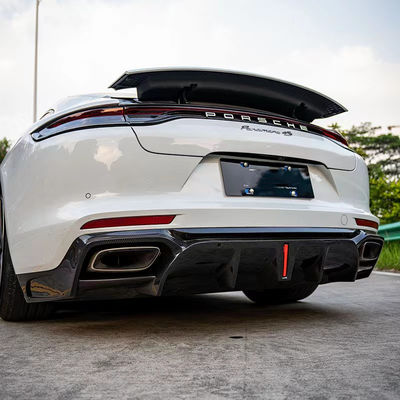 Para el Porsche Panamera Kit de cuerpo de fibra de carbono Panamera Fibra de carbono delantera de labio difusor spoiler faldana lateral