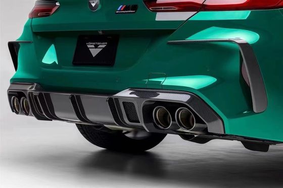 Para el BMW M8 Kit de cuerpo de fibra de carbono M8 Moderado Vors estilo de fibra de carbono delantero de labio difusor spoiler lateral falda Kit de cuerpo