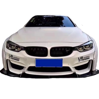 LB Kit de cuerpo ancho para BMW M4 F82 Kit de cuerpo ancho M4 F82 Modernizado LB Estilo Frente Difusor de labio Spoiler Kit de cuerpo de fibra de carbono