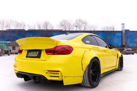 LB Kit de cuerpo ancho para BMW M4 F82 Kit de cuerpo ancho M4 F82 Modernizado LB Estilo Frente Difusor de labio Spoiler Kit de cuerpo de fibra de carbono