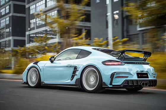 Lago Azul GTS Porsche Body Kit 718 Falda lateral 2017 - 2019 Espoilero del parachoques