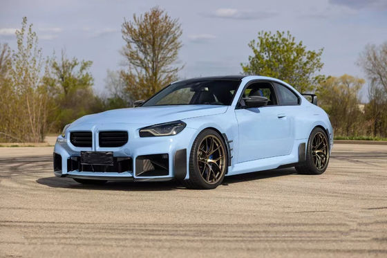 Para el BMW M2 G87 Kit de cuerpo de fibra de carbono M2 G87 Moderado MP Estilo de fibra de carbono delantero de labio difusor de spoiler Kit de cuerpo