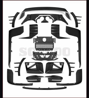 Para el BMW M2 G87 Kit de cuerpo de fibra de carbono M2 G87 Moderado MP Estilo de fibra de carbono delantero de labio difusor de spoiler Kit de cuerpo