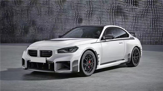 Para el BMW M2 G87 Kit de cuerpo de fibra de carbono M2 G87 Moderado MP Estilo de fibra de carbono delantero de labio difusor de spoiler Kit de cuerpo