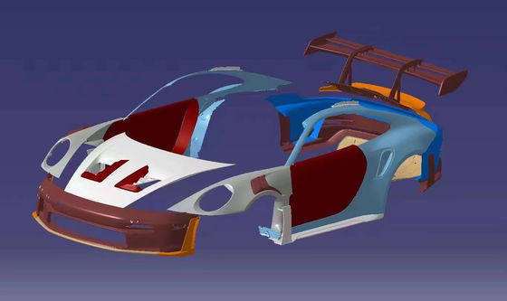 992 Porsche Body Kit GT3RS delantero y trasero parachoques spoilers lado del capó