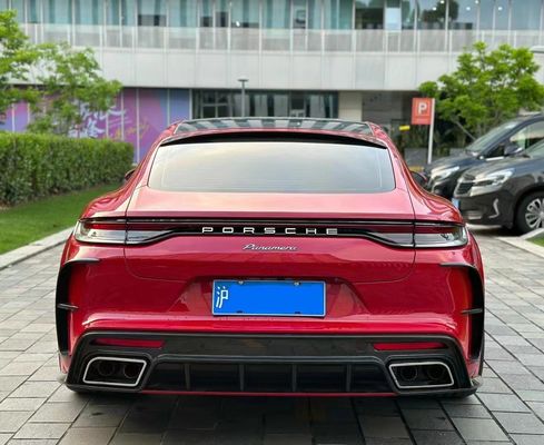 MSY Panamera 971 Kit de cuerpo Fibra de carbono roja reemplaza el parachoques delantero Spoiler Widebody Kit