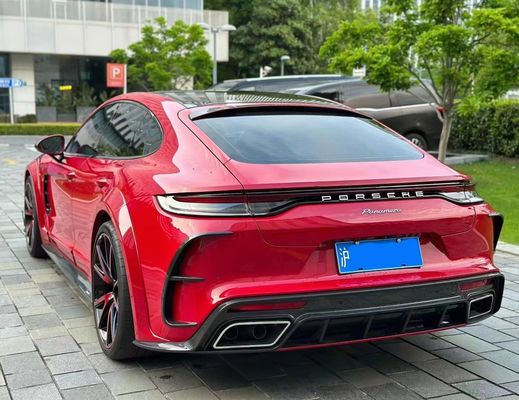 MSY Panamera 971 Kit de cuerpo Fibra de carbono roja reemplaza el parachoques delantero Spoiler Widebody Kit
