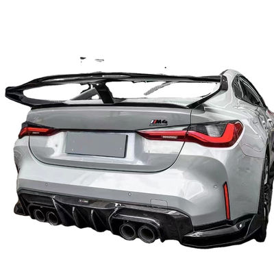 Para BMW Serie 4 G80 G82 M3 M4 Spoiler de fibra de carbono G80 G82 M3 M4 Ala de spoiler de estilo GTR mejorada