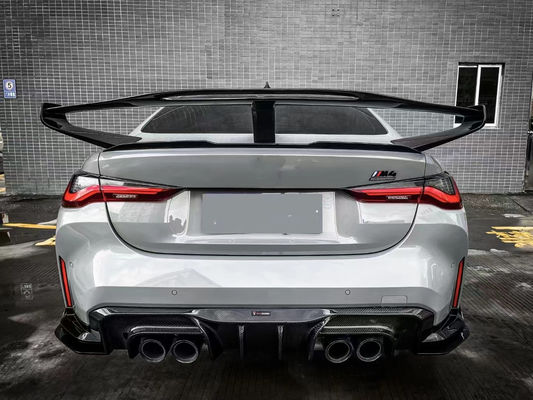 Para BMW Serie 4 G80 G82 M3 M4 Spoiler de fibra de carbono G80 G82 M3 M4 Ala de spoiler de estilo GTR mejorada