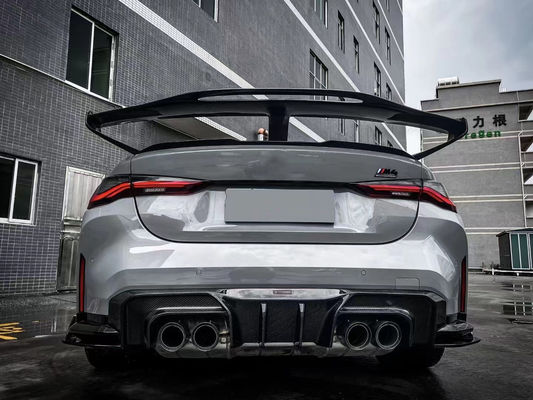 Para BMW Serie 4 G80 G82 M3 M4 Spoiler de fibra de carbono G80 G82 M3 M4 Ala de spoiler de estilo GTR mejorada