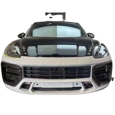 Cayenne Porsche Body Kit Difusor de labios delanteros de fibra de carbono seco estilo MTR
