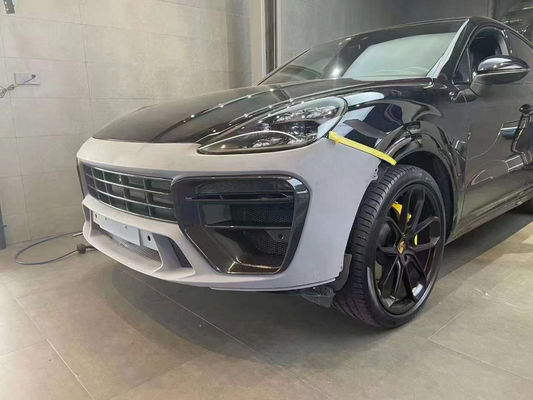 Cayenne Porsche Body Kit Difusor de labios delanteros de fibra de carbono seco estilo MTR