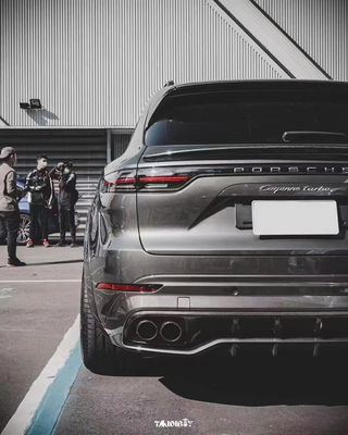 Cayenne Porsche Body Kit Difusor de labios delanteros de fibra de carbono seco estilo MTR