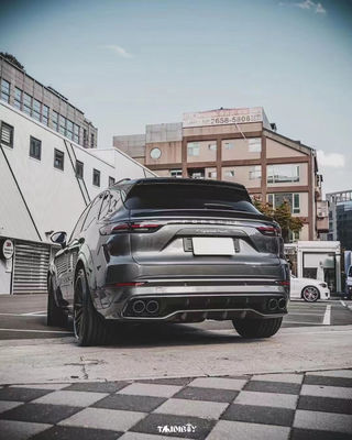 Cayenne Porsche Body Kit Difusor de labios delanteros de fibra de carbono seco estilo MTR