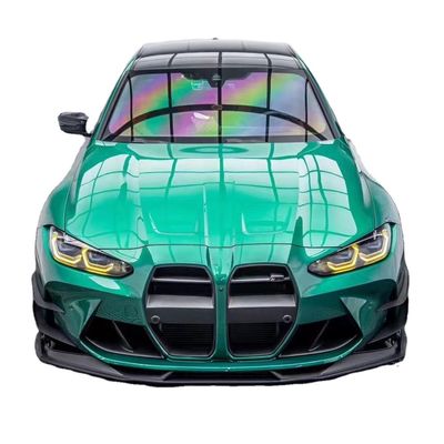 Para el BMW G80 G82 M3 M4 Kit de cuerpo de fibra de carbono G80 G82 M3 M4 Modernizado AE Estilo Frente Difusor de labio Spoiler de la falda lateral