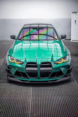 Para el BMW G80 G82 M3 M4 Kit de cuerpo de fibra de carbono G80 G82 M3 M4 Modernizado AE Estilo Frente Difusor de labio Spoiler de la falda lateral