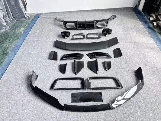 Reparación Porsche 992 Kit de carrocería BS estilo Turbo Widebody difusor Spoiler Fibra de carbono seca