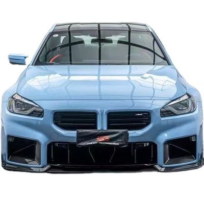 Para BMW M2 G87 Kit de cuerpo de fibra de carbono M2 G87 Moderado AE Estilo Fibra de carbono delantero de labio difusor de spoiler