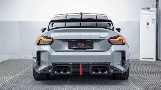 Para BMW M2 G87 Kit de cuerpo de fibra de carbono M2 G87 Moderado AE Estilo Fibra de carbono delantero de labio difusor de spoiler