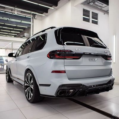 Para el BMW X7 Fibra de carbono Kit de cuerpo X7 Fibra de carbono delantera de labio difusor spoiler capucha del lado falda Kit de cuerpo ancho
