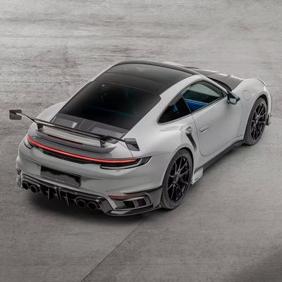 992 Turbo Porsche Body Kit Fibra de carbono estilo MSY Diy el parachoques trasero el capó