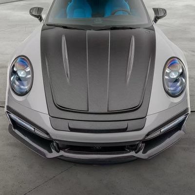 992 Turbo Porsche Body Kit Fibra de carbono estilo MSY Diy el parachoques trasero el capó