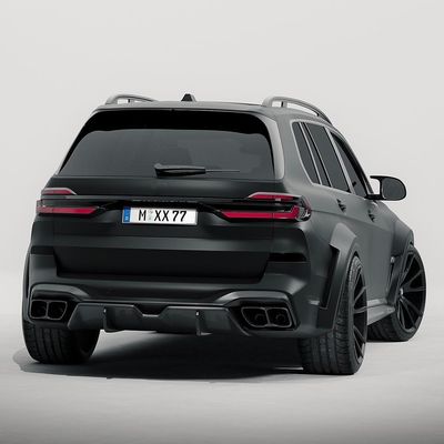 Para el BMW X7 Fibra de carbono Kit de cuerpo X7 Fibra de carbono delantera de labio difusor spoiler capucha del lado falda Kit de cuerpo ancho