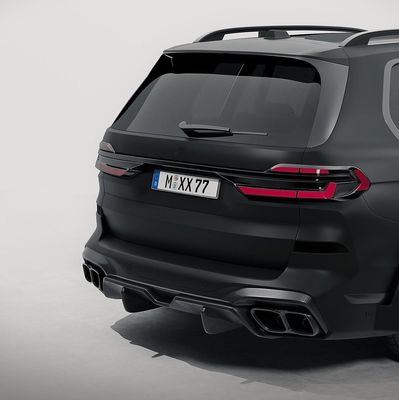 Para el BMW X7 Fibra de carbono Kit de cuerpo X7 Fibra de carbono delantera de labio difusor spoiler capucha del lado falda Kit de cuerpo ancho