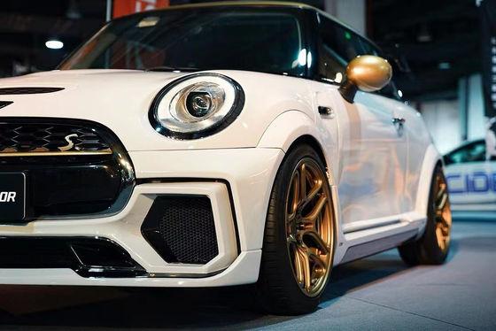 Para BMW MINI Kit de carrocería de fibra de carbono MINI Actualizaciones de estilo ASP delantero y trasero parachoque lateral falda spoiler de cuerpo ancho