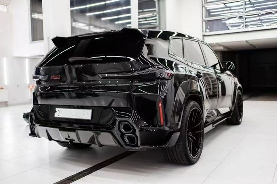 Para BMW XM Kit de cuerpo ancho de fibra de carbono XM Upgrades estilo RNG Fibra de carbono delantera del labio difusor de la rueda arco spoiler del capó cuerpo ancho