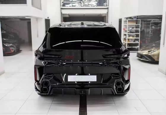 Para BMW XM Kit de cuerpo ancho de fibra de carbono XM Upgrades estilo RNG Fibra de carbono delantera del labio difusor de la rueda arco spoiler del capó cuerpo ancho